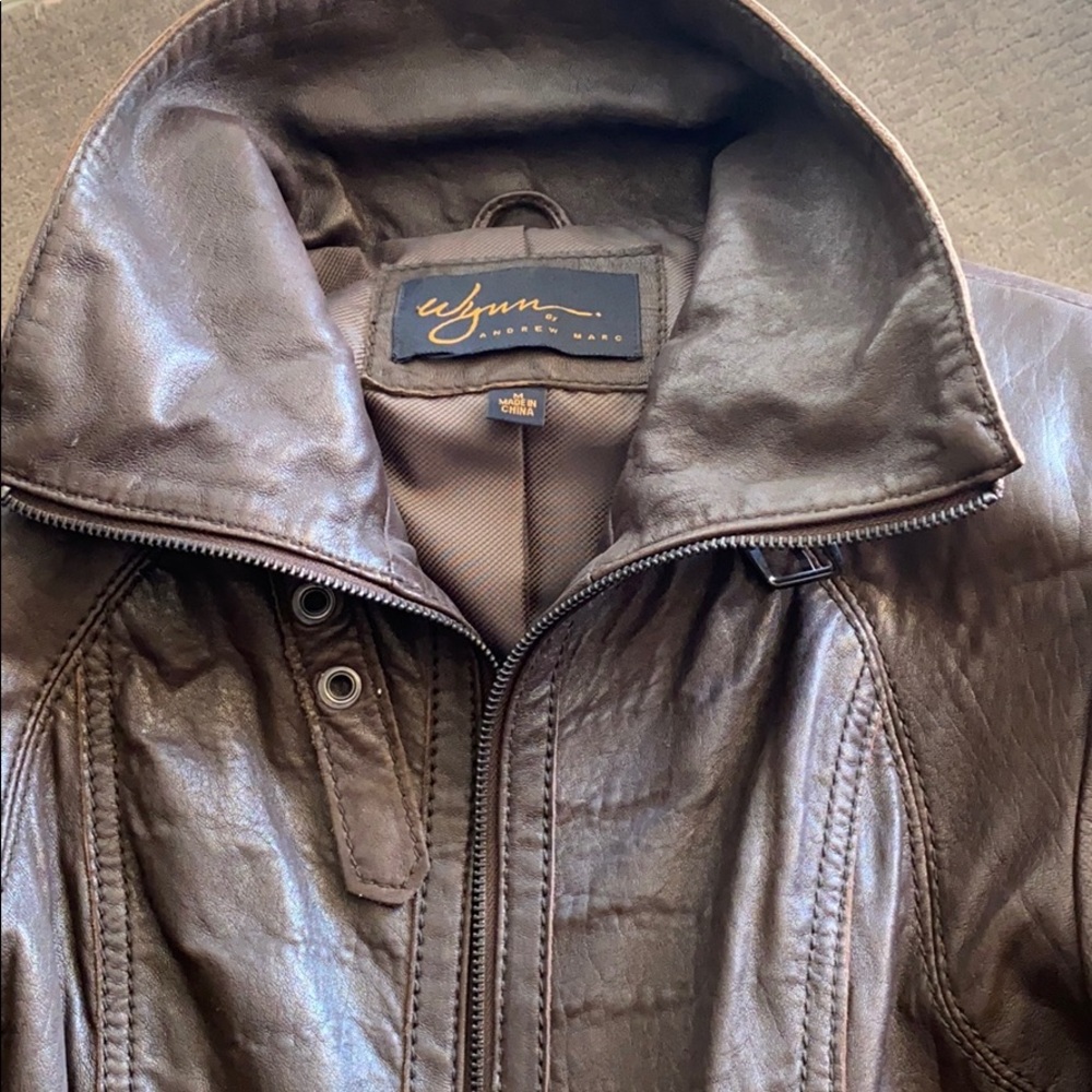 Andrew Marc - biker style leather jacket